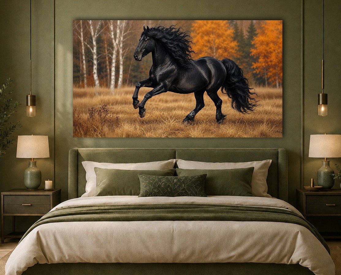 Horse Landscape canvas painting