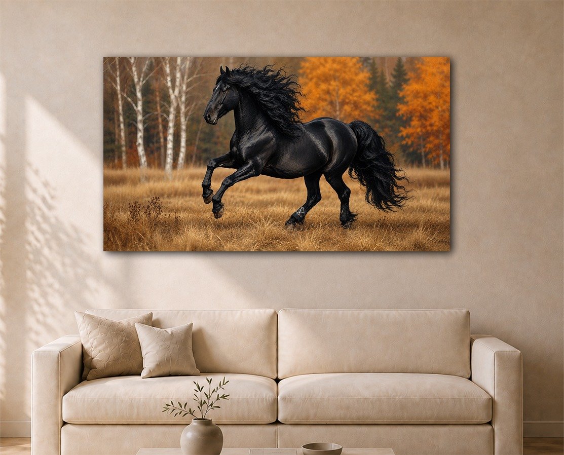 Horse Landscape canvas painting 2