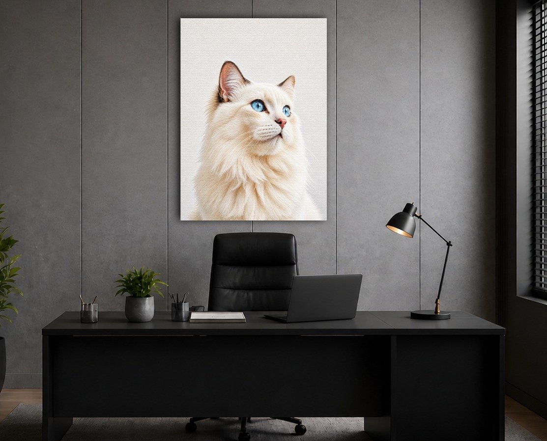 Cat portrait canvas painting 3