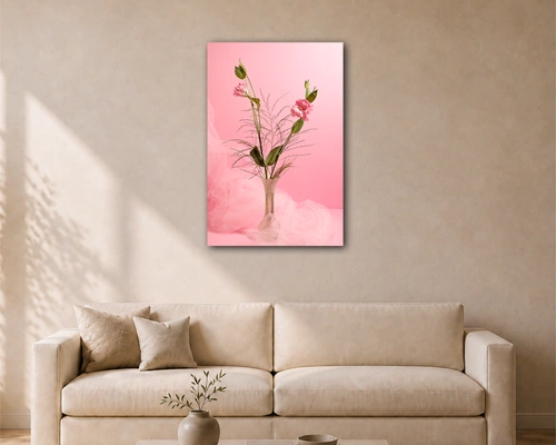 flower portrait acrylic painting 2