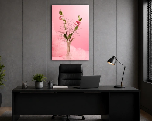 flower portrait acrylic painting 3